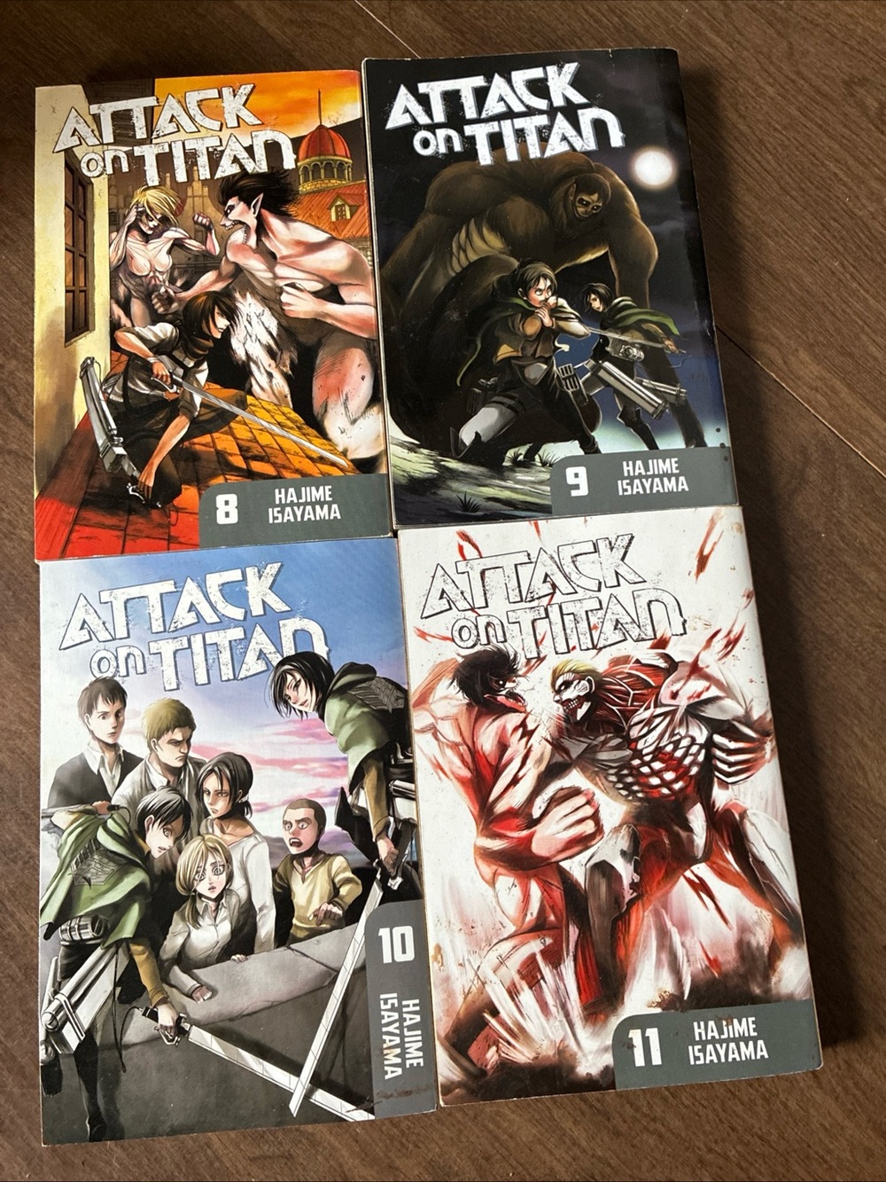 Attack On Titan Vol. 8-11 Preowned